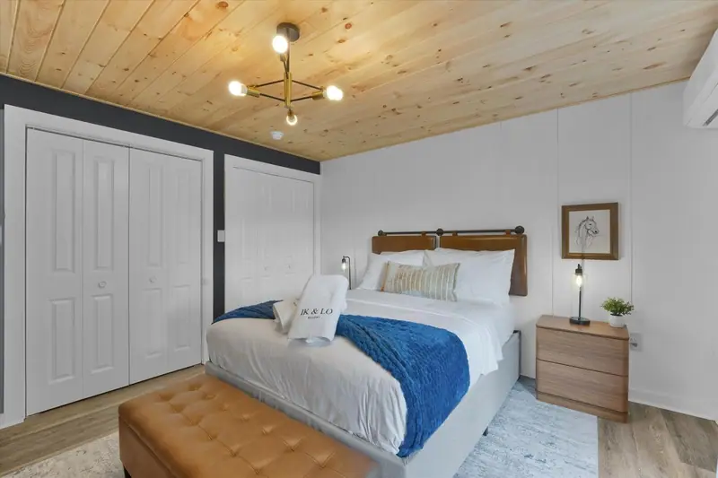 Primary King Suite with Luxury Leather Headboard