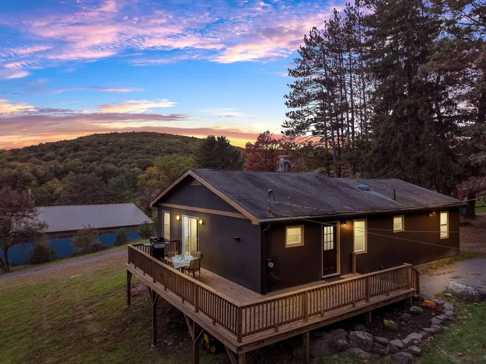 The Appaloosa House at twilight