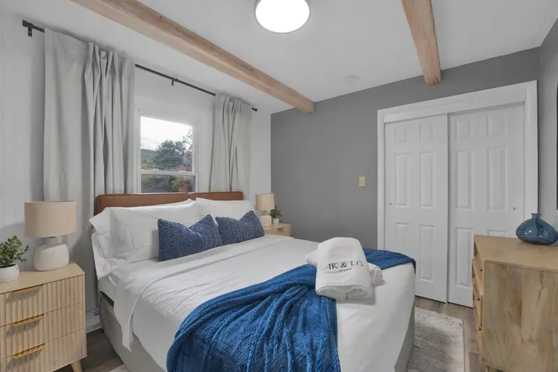 Bedroom 1 with closet storage
