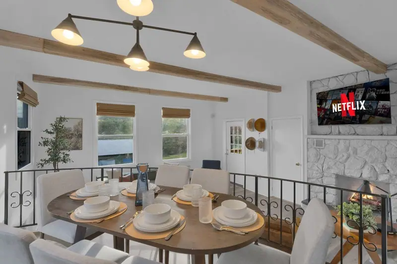 Dining table that seats eight