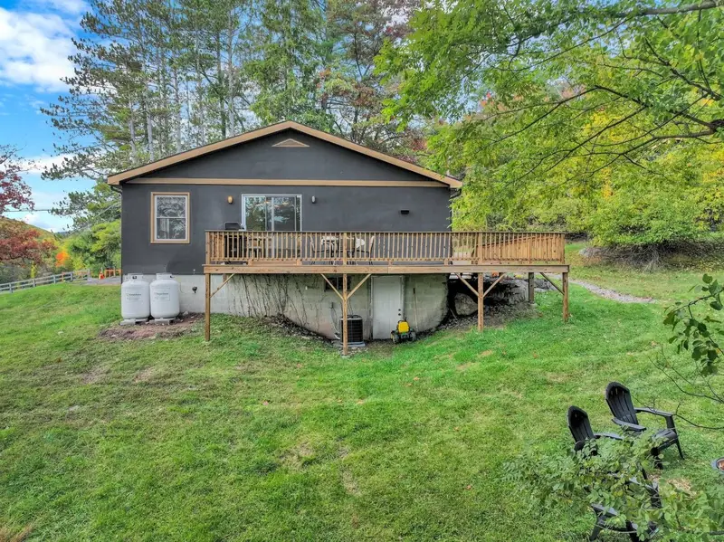 Back of the house and deck
