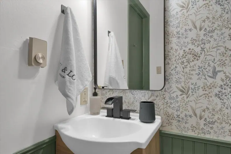 Freshen up in a bright modern space