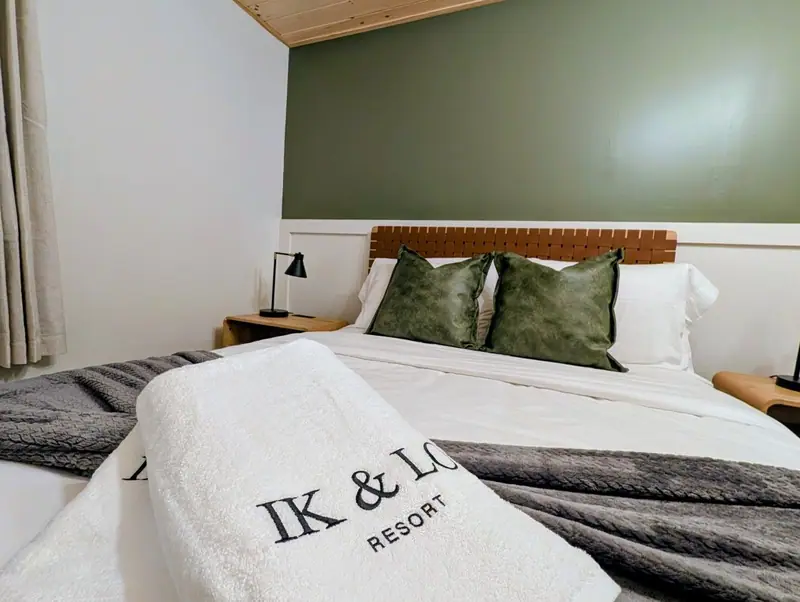 Crisp sheets, cozy blankets and fluffy towels, folded and waiting for your arrival.